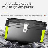 Boîte arrière de moto JFG 45L ABS, boîte supérieure de moto en matériau PP, design autocollant, boîte arrière de moto