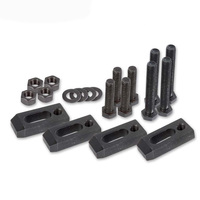 Kit de serrage avec support métallique 58 pièces acier M8 M10 M12 M14 M16 accessoires de fraiseuse CNC