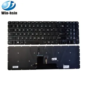 Teclado laptop eua original para satélite toshiba, L55-B L55-B L55D-B L55T-B C55-c teclados