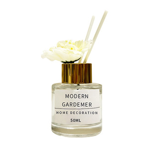 Hotel floral decoration home toilet bedroom bathroom fragrance essential oil no fire aroma 2022 luxury home reed diffuser