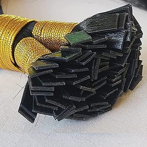 Extensions de cheveux I-tip <span class=keywords><strong>à</strong></span> pointe plate, brésiliennes Remy, ondulées naturelles, fusion kératine 10A, par paquet 1g/mèche (16 pouces, couleur naturelle) - Product Image 4