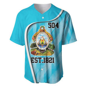 Maillot de baseball Jour de l'Indépendance du Honduras depuis 1821, 15 septembre, Célébration nationale du Honduras, Chemise de baseball décontractée à boutons - Product Image 3