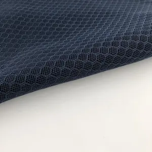 Commercio all'ingrosso traspirante hexagon 3D sandwich tessuto di maglia a nido d'ape 3D aria tessuto di maglia