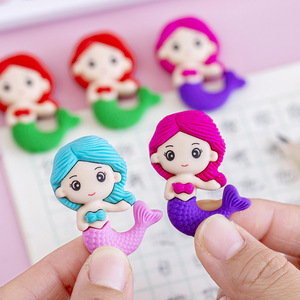 Nuevo Lote al por Mayor de Borradores con Forma de Sirena de Dibujos Animados, Regalo de Papelería para Estudiantes, Favorito de las Niñas Pequeñas <span class=keywords><strong>686</strong></span> - Product Image 1