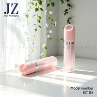 Tubes à gloss transparents personnalisés Jinze avec un grand pinceau, tube à gloss transparent vide pour l'emballage cosmétique
