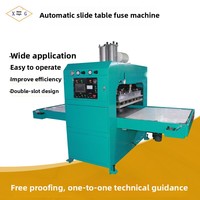 Machine de fusion de Table coulissante automatique en PVC multi-stations haute puissance 25Kw nouvelle soudeuse en plastique de doublure de casque complexe de semelle intérieure Eva