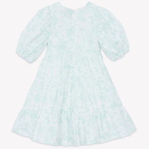 Robe <span class=keywords><strong>tutu</strong></span> américaine blanche pour filles enfants décontracté à <span class=keywords><strong>pois</strong></span> à volants demi-manche col rond pour les fêtes d'anniversaire d'été tailles 3-14Y - Product Image 5