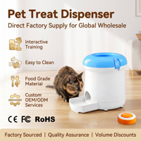 Distributeur interactif de friandises pour animaux de compagnie, qualité alimentaire, facile à nettoyer, certifié CE FC RoHS, avec friandises d'entraînement, OEM ODM, approvisionnement en gros