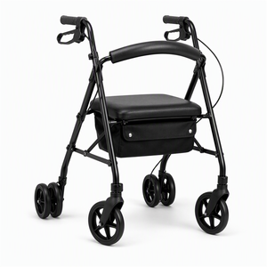 <span class=keywords><strong>Deambulatore</strong></span> Rollator <span class=keywords><strong>con</strong></span> <span class=keywords><strong>Freno</strong></span> a Mano a Doppia Modalità per Controllo della Velocità e Blocco <span class=keywords><strong>di</strong></span> Parcheggio, Sedile Confortevole Anti-Rollaway per Anziani, Camminata Sicura - Product Image 2