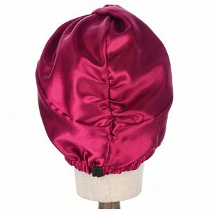 Bonnet double couche en pure soie pour femme, turban de nuit, bandeau pour cheveux, cadeau promotionnel - Product Image 4