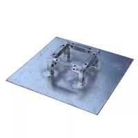 Plaque de base de treillis lourd avec ballast en acier pour treillis de scène intérieure, support de toile de fond publicitaire et pied stabilisateur de treillis