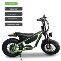 Sepeda Listrik Retro Ban Lebar 20 inci untuk Jalan Raya, Salju, Off-Road, Pantai, dengan Baterai Lithium 48V, Model S16pro/S6pro, Motor Hub Belakang Elektronik