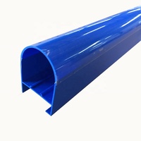 Personnalisé acrylique led bande couverture coque rouge barre affichage sinage plastique tube tuyau boîtier profil bleu vert blanc orange