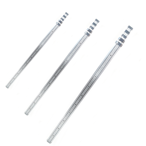 Mire de nivellement télescopique en aluminium double face avec échelle métrique et impériale pour la construction et la topographie - Product Image 1