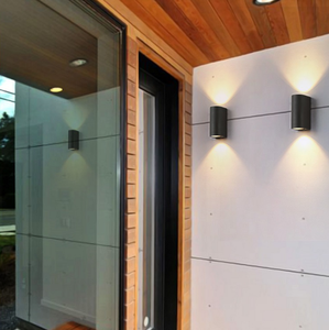 Lámpara de Jardín Exterior de 12W con Doble Cabezal, <span class=keywords><strong>Luminarias</strong></span> LED Nocturnas Únicas a Prueba de Agua con Base de Aluminio - Product Image 5