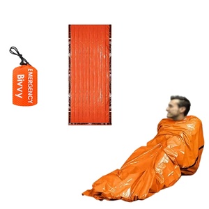 Sac de couchage d'urgence léger, bivouac d'urgence avec sifflet pour le camping, la randonnée et les aventures en plein air - Product Image 1