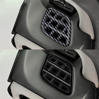Pour Suzuki SWIFT 2024 2025 brillant noir fibre de carbone Style ABS voiture sortie d'air de contrôle Central tableau de bord cadre autocollant