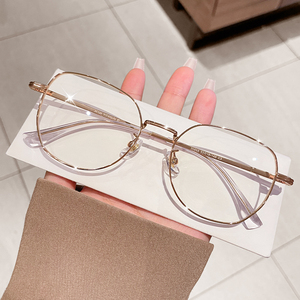 Thời Trang Titan Chống Ánh Sáng Màu Xanh Kính Khung Đa Giác Kính Quang Học Cho Nam Giới Phụ Nữ Theo Toa Máy Tính Chơi Game - Product Image 1