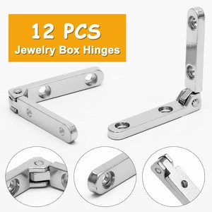 Modern Zinc Alloy Wooden Box Hinge with Gift Box Fixed Angle Support Chain Mini Hinge for Living Room & Hotel Use - Product Image 3