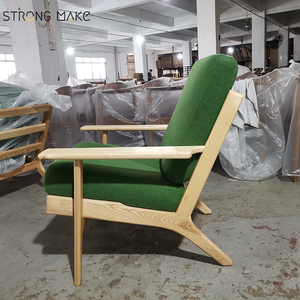 Fauteuil scandinave <span class=keywords><strong>vintage</strong></span> de style mid-century modern, fauteuil de détente individuel pour salon, mobilier de maison, <span class=keywords><strong>fauteuils</strong></span> en bois relaxants - Product Image 3