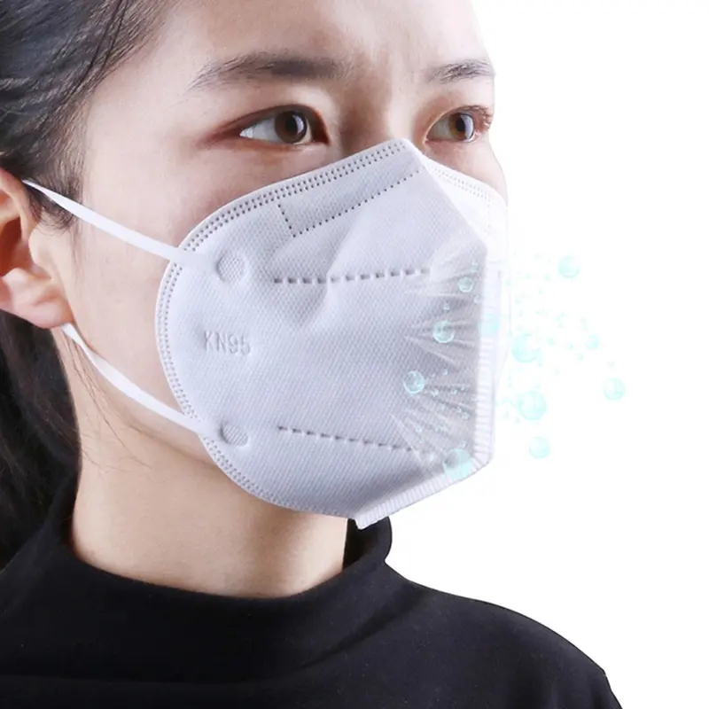 BaoJia kn95 mask 5ply non-woven individually packaged kn95 disposable mask dust port safety protection
