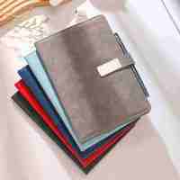 Carnet de notes personnalisé gravé au laser, directement de l'usine, avec reliure spirale classique, fournitures de bureau, journal, cadeau, carnet cousu à la main