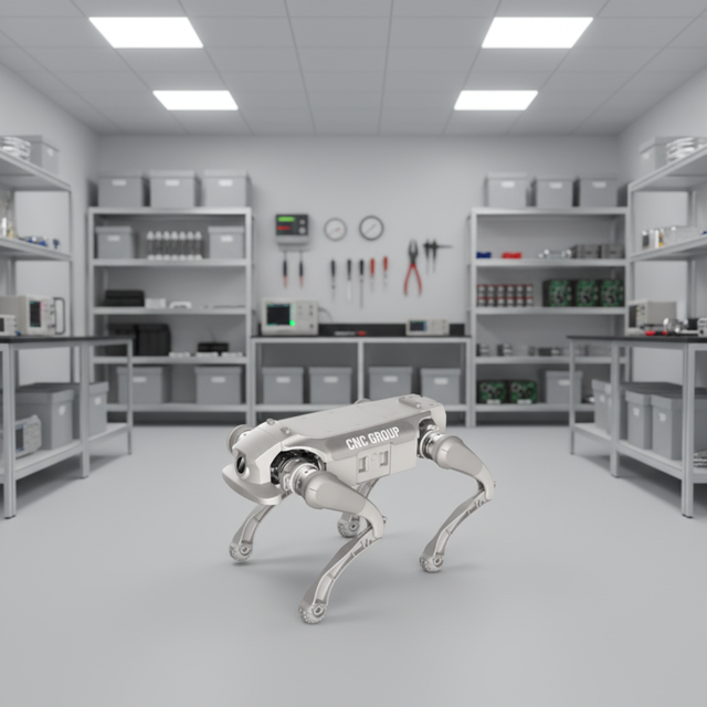 AI Intelligent PLC-Based Robot Dog Camera Visual Recognition Quadruped Robot for Inspection Research IP54 Protection 6km Range