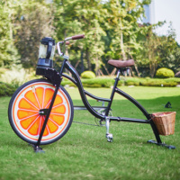 Exi New Party bike anuncio naranja comercial licuadora de frutas batido y exprimidor máquina extractora