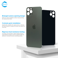 STAROZON Verre arrière à grande ouverture pour iPhone 11 Pro Max – Remplacement sans démontage de la caméra – Verre de réparation à large ouverture