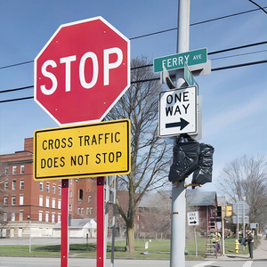 لافتة مرورية ثمانية الأضلاع من الألومنيوم متوافقة مع معايير MUTCD للطرق الأمريكية، مع طبقة عاكسة من الدرجة "النوع الثالث/الرابع العاكسة". - Product Image 5