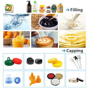 Đầy đủ tự động tươi nước ép trái cây dây chuyền đóng gói nước dừa nước chanh Máy chiết rót máy đóng nắp - Product Image 2