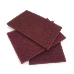 Tapis de nettoyage en fibre 3d abrasive non tissé, industriel, 7447, tampon à main de nettoyage