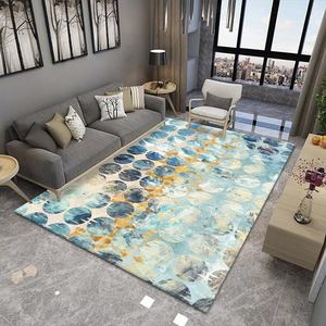 Xinglai Fournisseur en gros Tapis <span class=keywords><strong>de</strong></span> salon unique moderne en rotin à rayures bleues coréennes grand format - Product Image 6