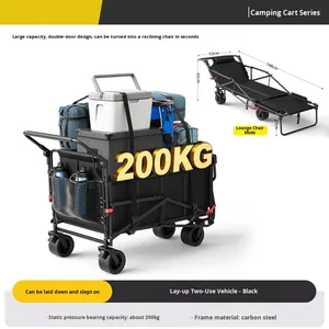 Family Dining &amp; <strong>Fishing</strong> Camping <strong>Cart</strong> Reclining Expandable Outdoor <strong>Cart</strong> for Home Use &amp; Yard - Product Image 6