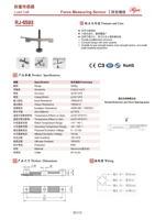Celdas de Carga de Alta Precisión RJ-6593, Sensor de Celda de Carga con Capacidad de 200 kg, Sensores de Fuerza
