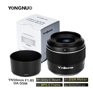 Yongnuo YN50mm F1.8S DA DSM 50 มม.เลนส์กล้อง 50 มม.สําหรับ<span class=keywords><strong>Sony</strong></span> E-Mount A6300 A6400 <span class=keywords><strong>A6500</strong></span> NEX7 APS-CกรอบอัตโนมัติโฟกัสAF/MF - Product Image 4