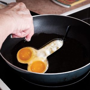 2026 Hete Verkoop Omelet Maker Penisvorm Eierstroper Pannenkoekvormen Roestvrijstalen Eierring - Product Image 3