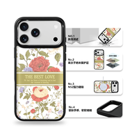 Coque de téléphone AG Feeling Black Edge avec motif Gilding Wizard of OZ pour iPhone 17, 17 Pro Max, 16 Pro, 15 – Coque magnétique