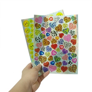 Private Color Print Laser Korean <strong>Deco</strong> Kiss Cut Planner Sticker <strong>Sheet</strong> Custom Glitter Clear Sticker <strong>Sheet</strong> - Product Image 6