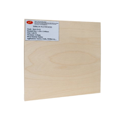 Vietnamese Supplier's DD Grade Birch Plywood Best Price Phenolic Board Wrap-Resistant for Minimalist Bedroom Apartment Design