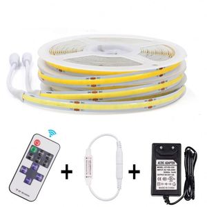 DC5V USB FCOB Bande Lumineuse 1m 2m 8mm 320 LED 3000K 4000K 6000K Haute Densité RA90 Flexible Dimmable FOB COB Led Bande Lumières - Product Image 1