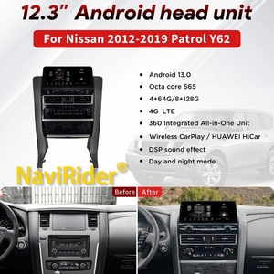 Autoradio 12,3 pouces Patrol Y62 2014-2019 Infiniti QX80 QX56 avec écran tactile capacitif intégré 1DIN, Android OS, CarPlay, GPS - Product Image 2