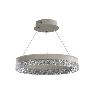 โคมไฟระย้า LED ทรงกลมทันสมัย ​​E26 รีโมทคอนโทรล หัวเดียว สำหรับห้องนั่งเล่น ห้องนอน โคมไฟจงซาน - Product Image 5