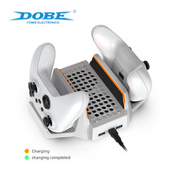 Base de refroidissement pour console de jeux vidéo XBXSeries S et station de charge double pour manettes avec matériau ABS