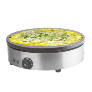 <span class=keywords><strong>Crêpière</strong></span> commerciale <span class=keywords><strong>40</strong></span> <span class=keywords><strong>CM</strong></span> avec station de service électrique antiadhésive pour crêpes, 1 plaque, corps en acier inoxydable - Product Image 2