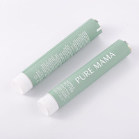 Tubo de metal para embalaje cosmético plegable de aluminio con tapa de rosca grande de 22mm de diámetro