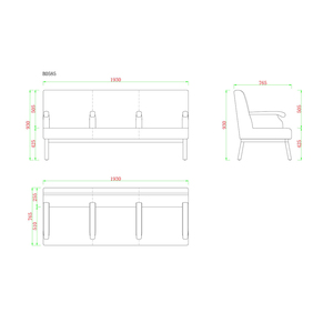 Silla de Espera Personalizada para Hospital, Muebles de Clínica, Silla Médica de Tres Asientos, Silla de PU para Áreas Públicas - Product Image 4
