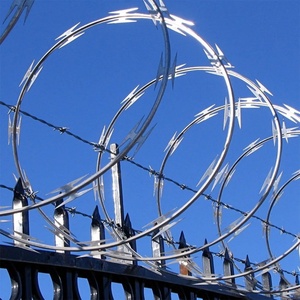 Alambre de púas galvanizado en caliente, rollo de alambre de púas tipo <span class=keywords><strong>concertina</strong></span> para seguridad perimetral y antiescalada - Product Image 6
