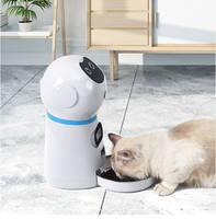 Robot distributeur d'aliments pour animaux domestiques intelligent de 3,5 L, 4 repas, 80 portions, dosages chronométrés, cris enregistrés, mangeoire automatique pour chats et chiens
