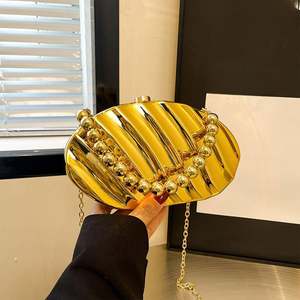 Bolso de Mano de Acrílico Espejo Metálico Redondo Elegante Personalizado al por Mayor de Moda 2025, Bolso de Noche para Fiesta de Graduación - Product Image 3